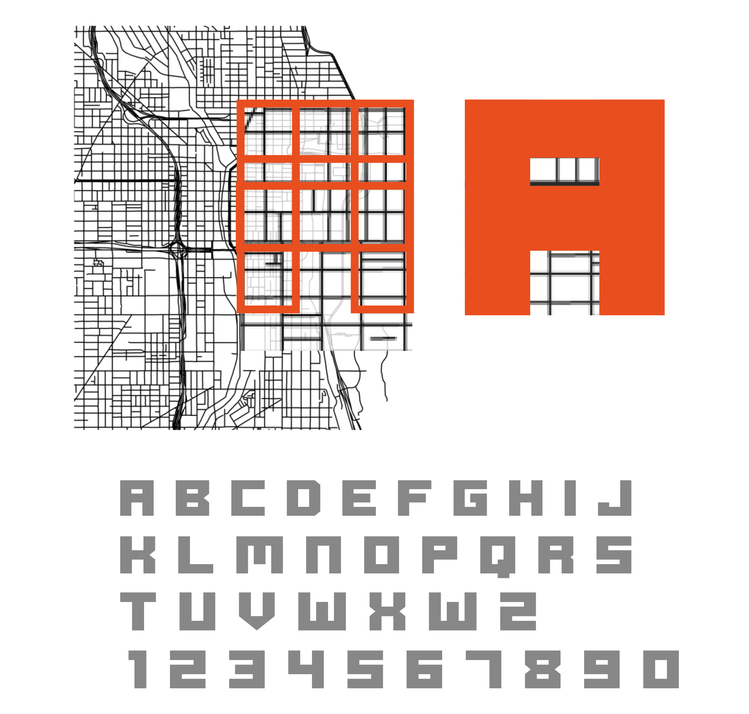 Horizontal Typography Arrangement